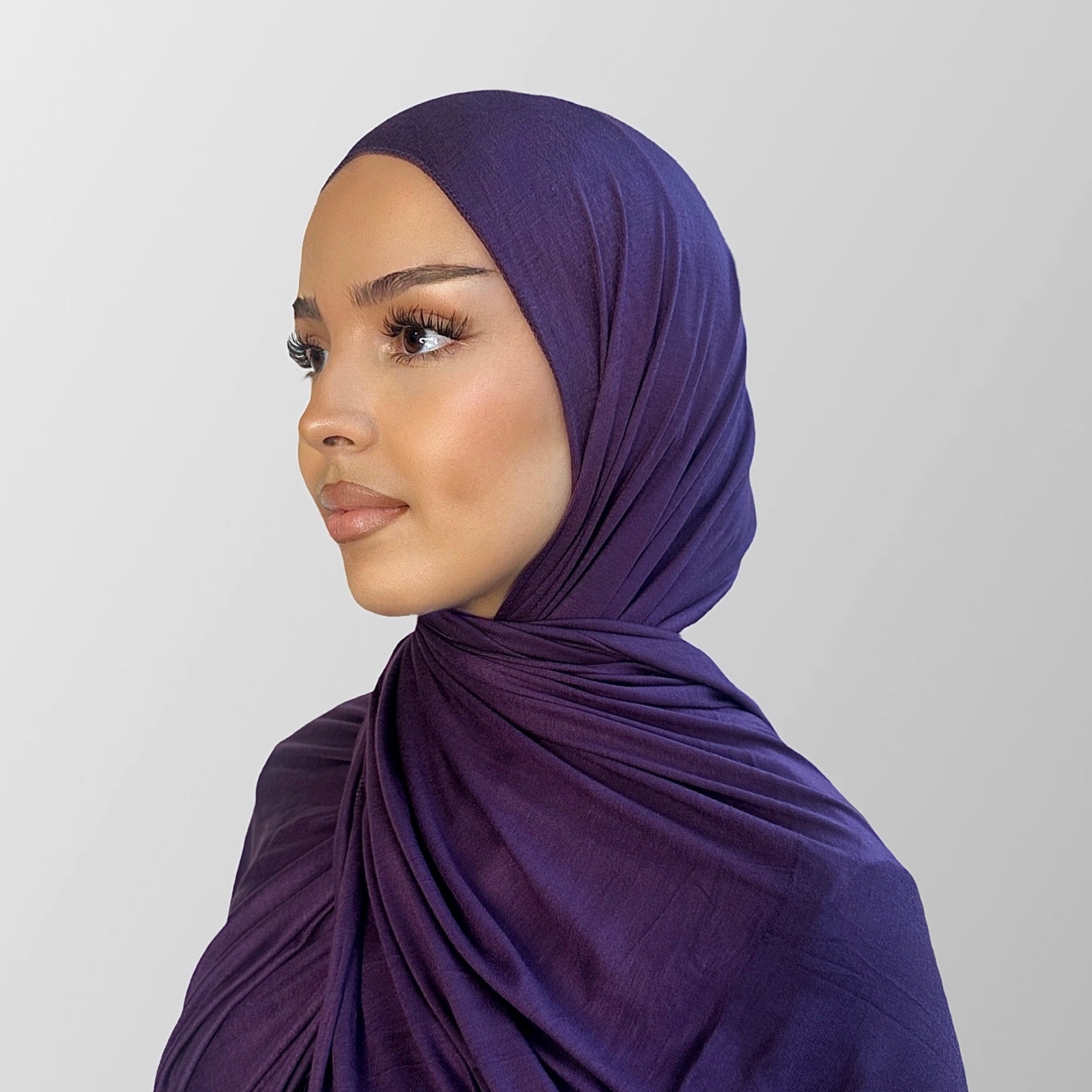 Premium Jersey Hijab Plum