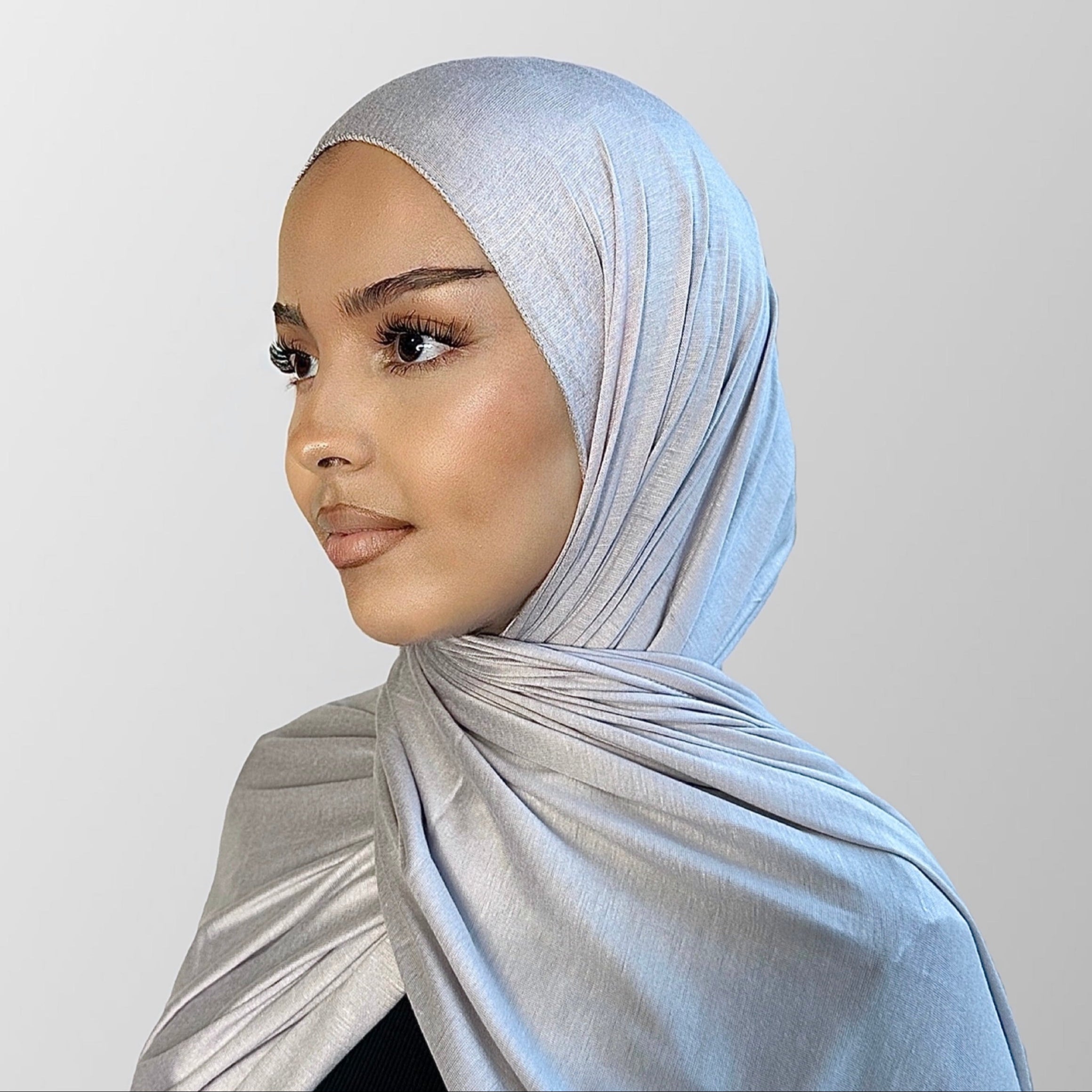 Premium Jersey Hijab Soft grey