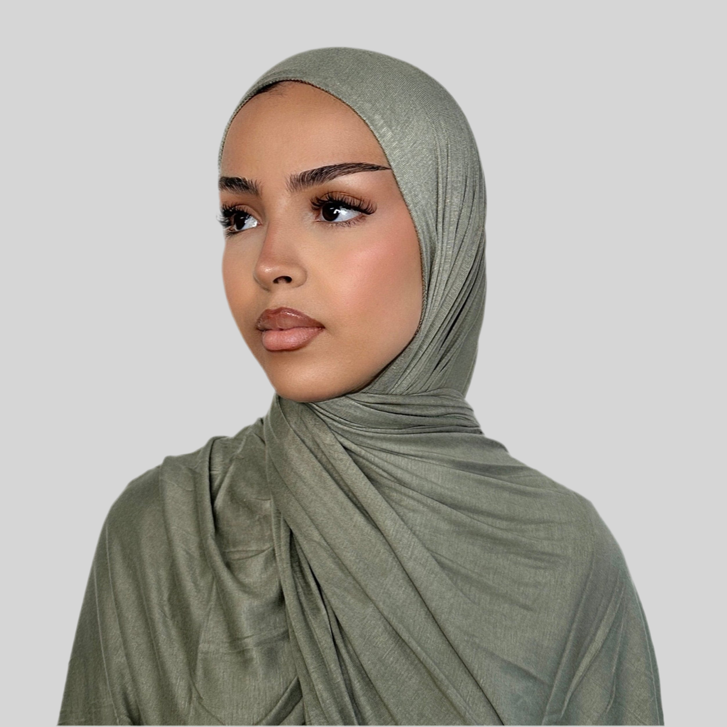 Premium Jersey Hijab Matcha