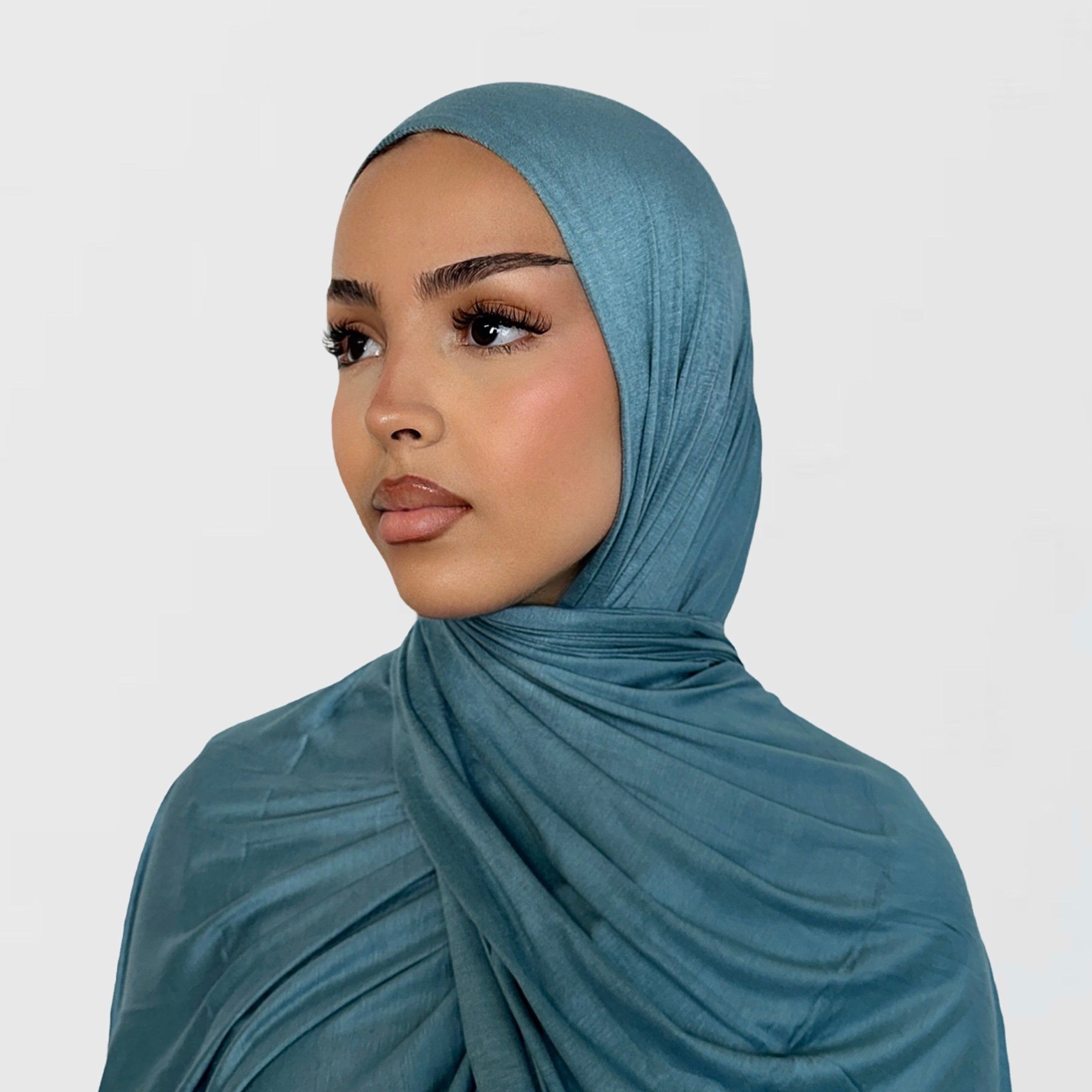 Premium Jersey Hijab Moroccan Blue