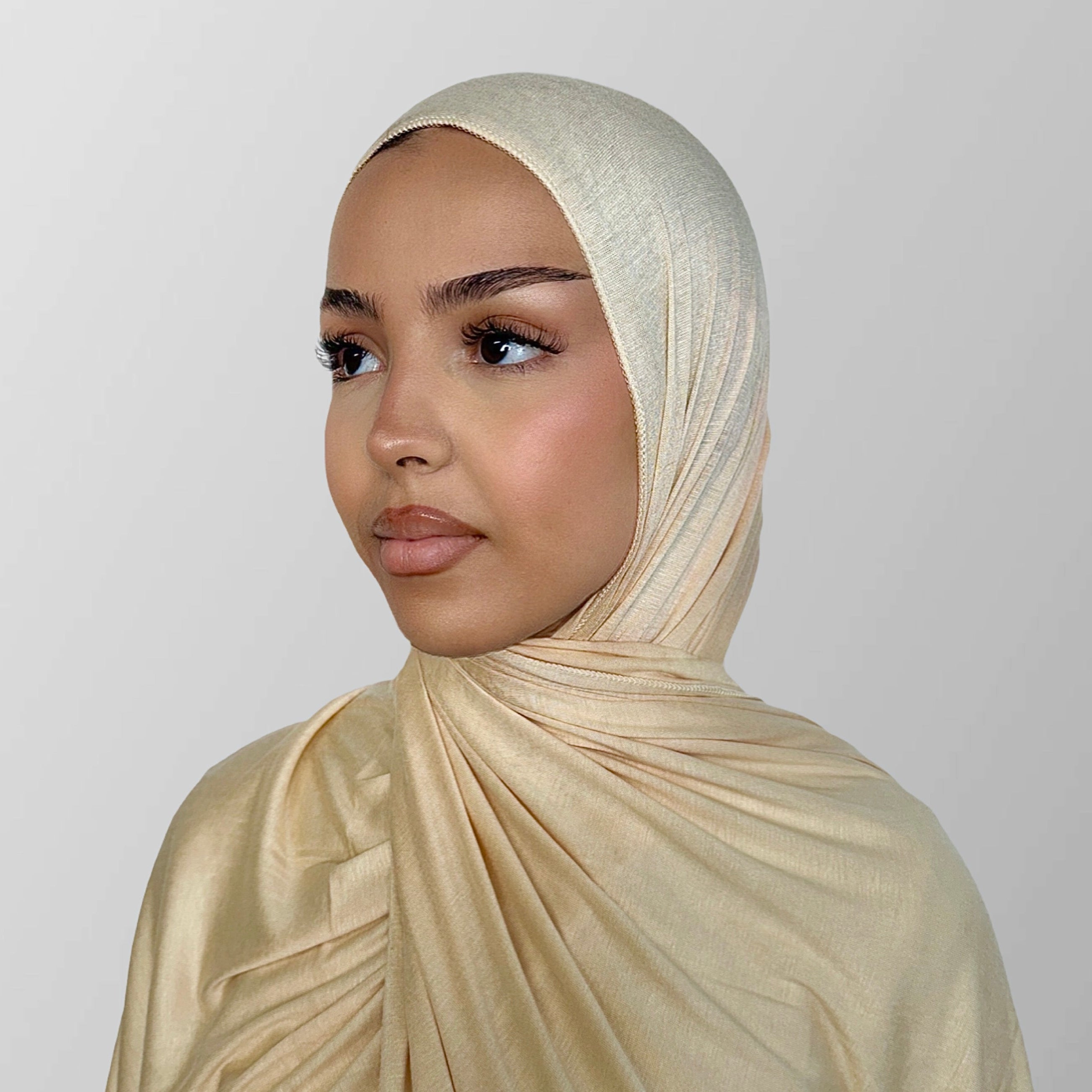 Premium Jersey Hijab Butter Yellow