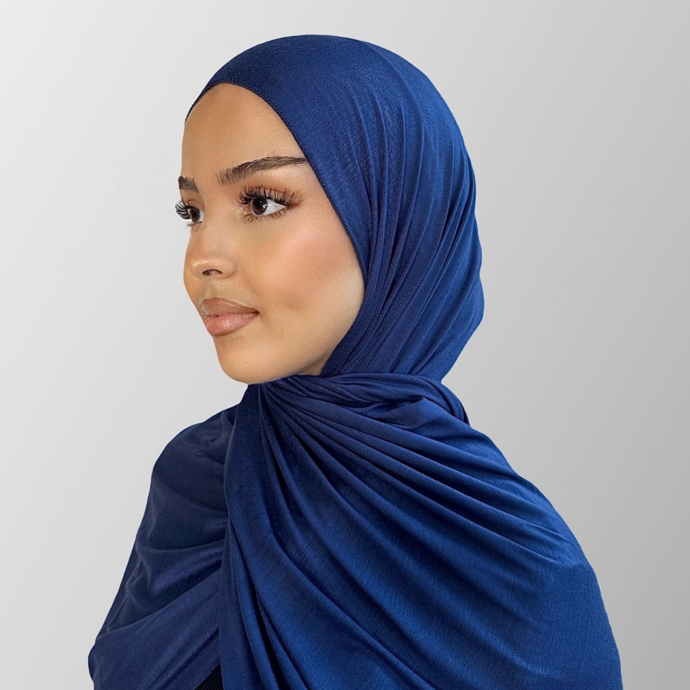 Premium Jersey Hijab Navy
