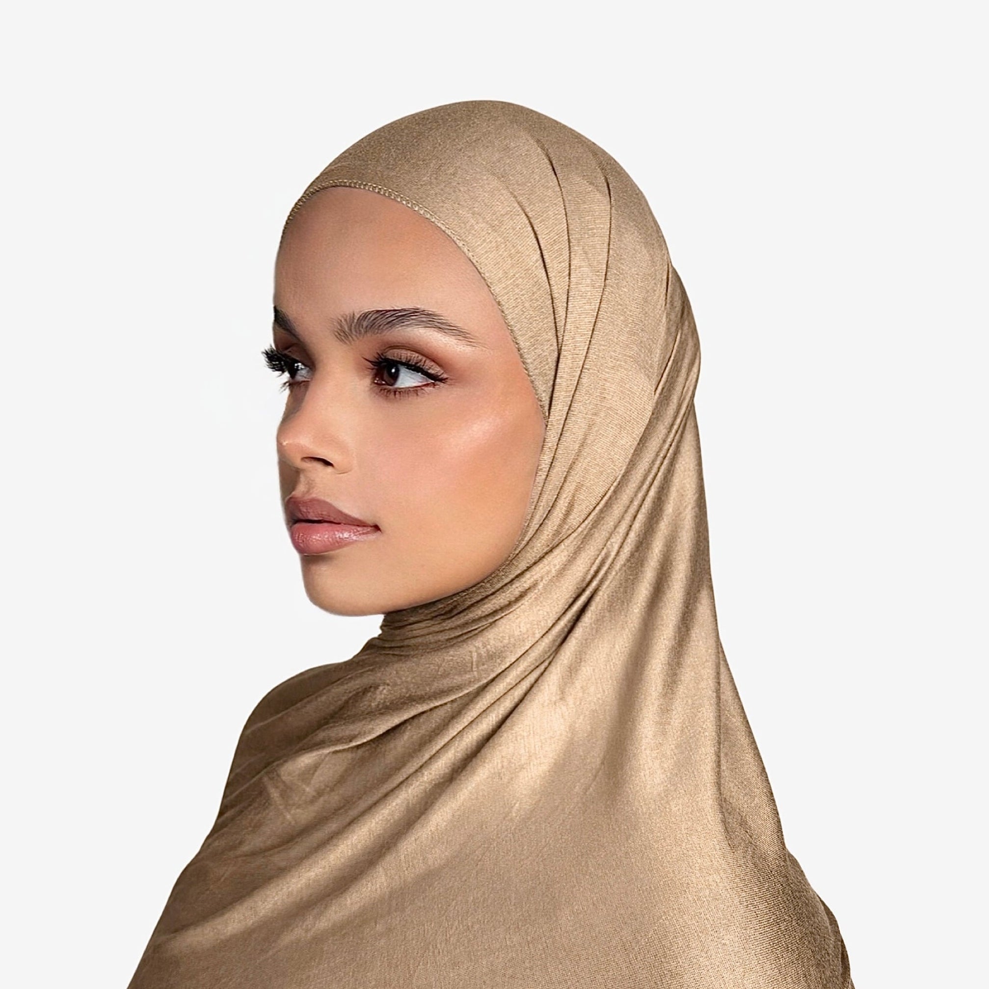 Premium Jersey Hijab Beige