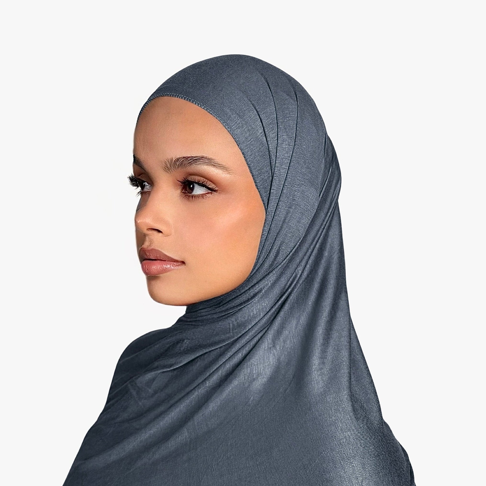 Premium Jersey Hijab Slate grey