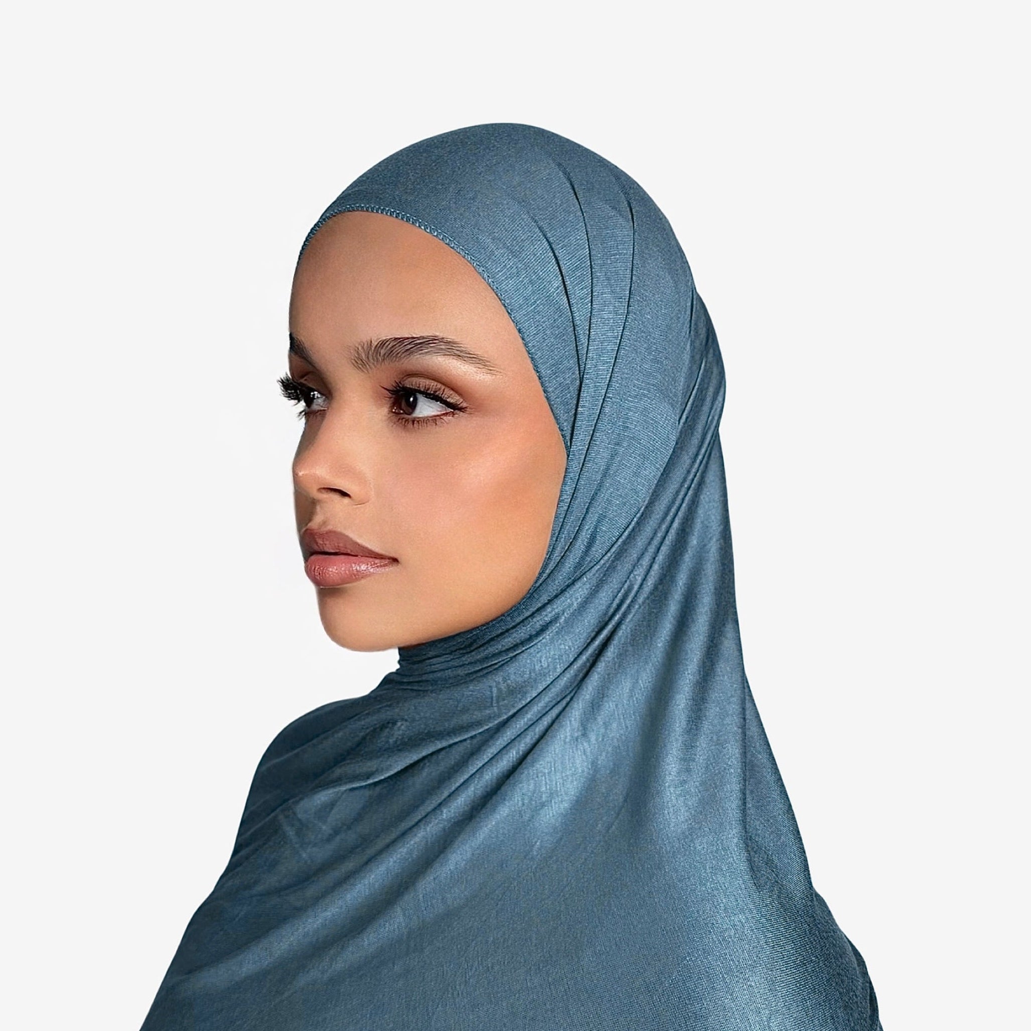 Premium Jersey Hijab Moroccan Blue