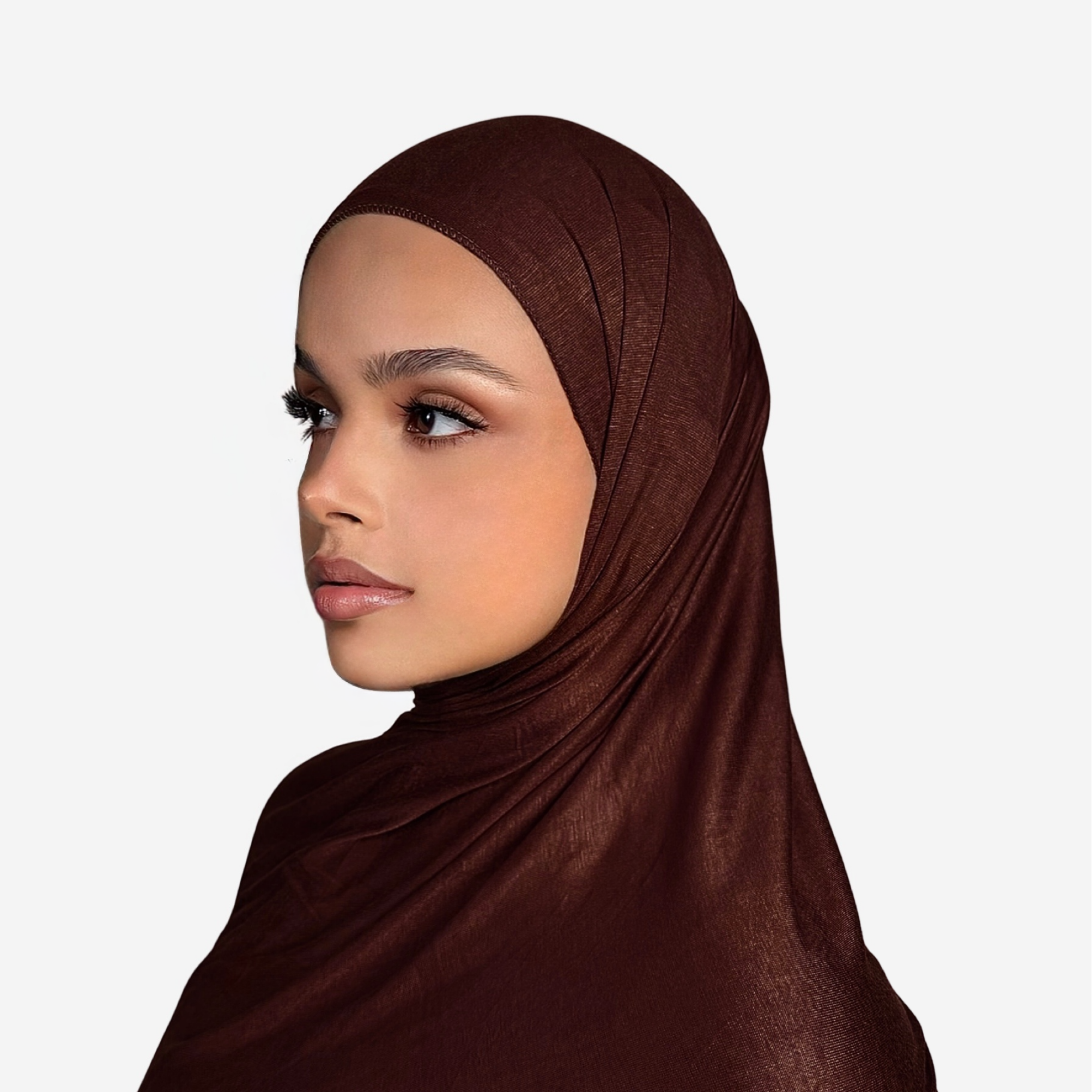 Premium Jersey Hijab Brown