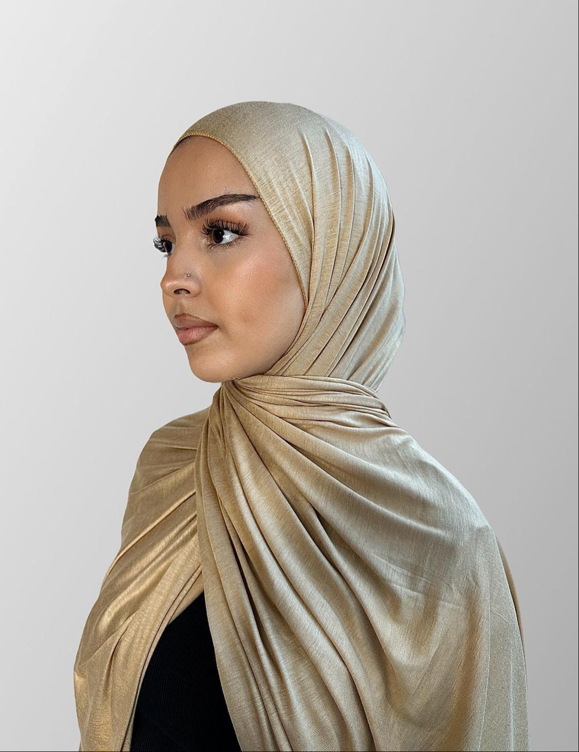 Premium Jersey Hijab - Biscuit