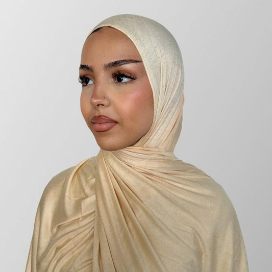 Premium Jersey Hijab - Butter Yellow