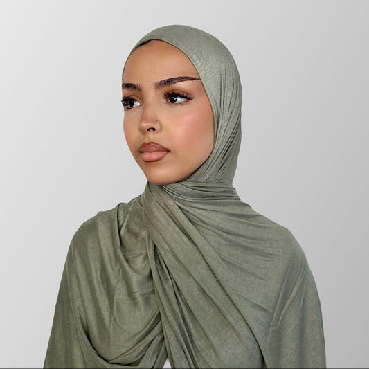 Premium Jersey Hijab - Mint Green