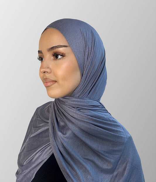 Premium Jersey Hijab - Storm