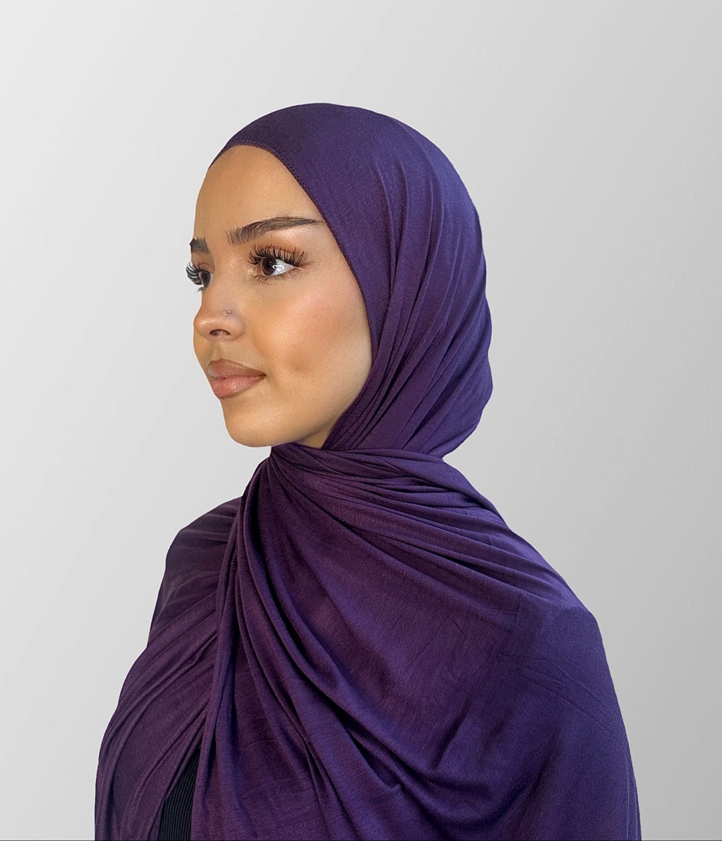 Premium Jersey Hijab - Plum