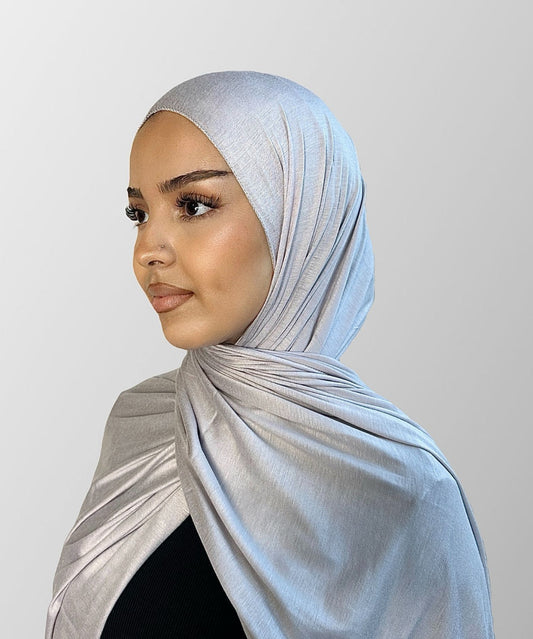 Premium Jersey Hijab - Soft grey